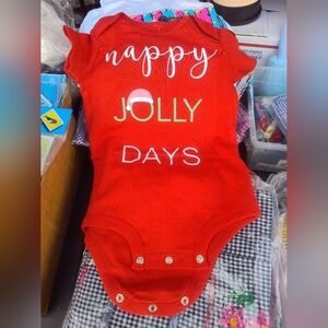 Red Festive Kids One Piece